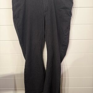 Old Navy Charcoal High Rise Pixie Flare Pants